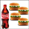 Veggie Burger - McDonalds (4 pieces) + Coke - Click here to View more details about this Product